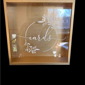 Card box used once for graduation